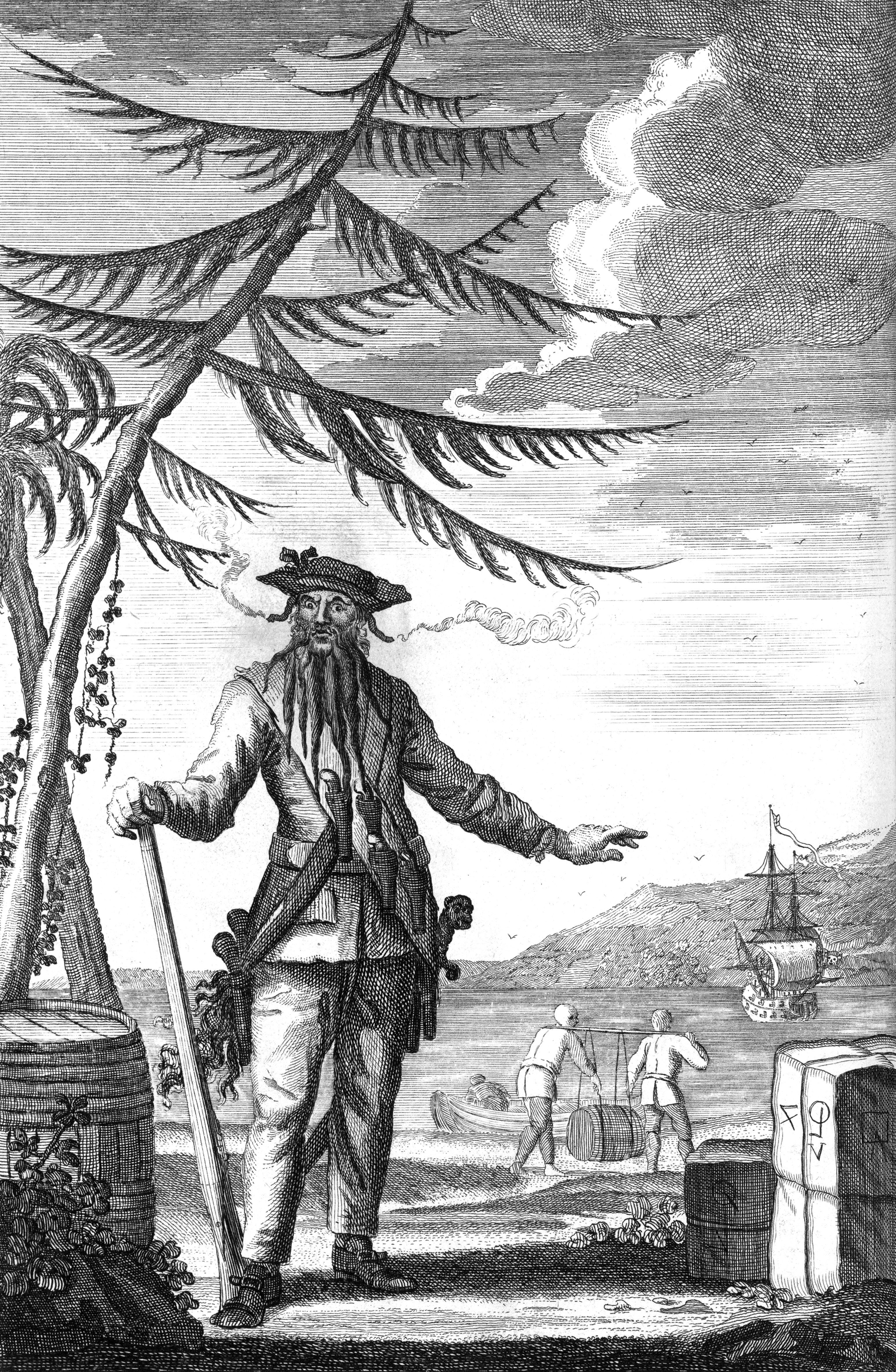 Пират Эдвард Тич по прозвищу «Чёрная Борода»